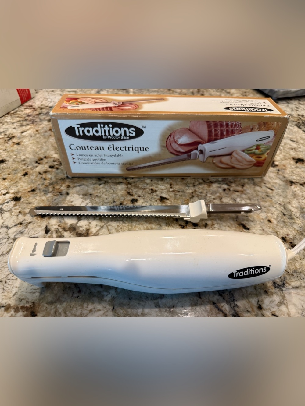 Electric Carving Knife - White